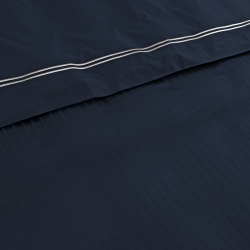 Постельное белье Dantela Vita сатин с вышивкой - Imge lacivert синий семейный, , 10