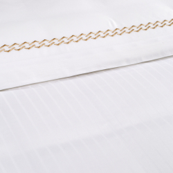 Постільна білизна Dantela Vita сатин з вишивкою - Nuans beyaz білий сімейний, , 4