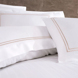 Постельное белье Dantela Vita сатин с вышивкой - Imge beyaz белый семейный, , 5