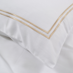 Постільна білизна Dantela Vita сатин з вишивкою - Imge beyaz білий сімейний, , 8