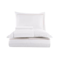 Постільна білизна Dantela Vita сатин з вишивкою - Imge beyaz білий сімейний, , 11