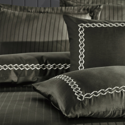 Постільна білизна Dantela Vita сатин з вишивкою - Nuans haki хакі сімейний, , 5