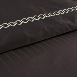 Постільна білизна Dantela Vita сатин з вишивкою - Nuans kahve коричневий сімейний, , 5