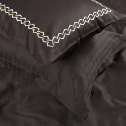 Постільна білизна Dantela Vita сатин з вишивкою - Nuans kahve коричневий сімейний, , 6