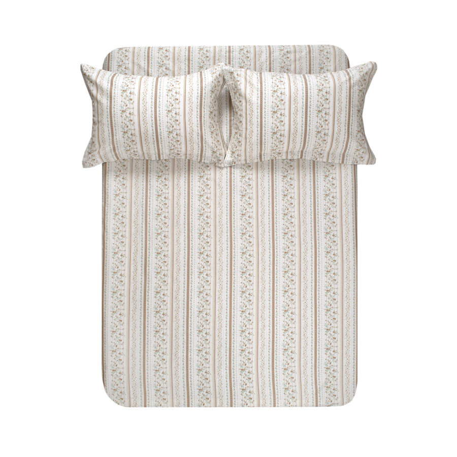 Простынь на резинке с наволочками Lotus Home - Agrina 180*200*25+50*70 (2)