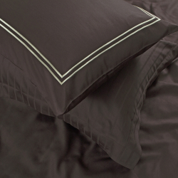 Постельное белье Dantela Vita сатин с вышивкой - Imge kahve коричневый семейный, , 4