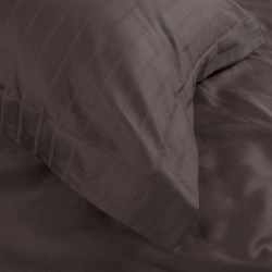 Постельное белье Dantela Vita сатин с вышивкой - Imge kahve коричневый семейный, , 7