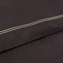 Постельное белье Dantela Vita сатин с вышивкой - Imge kahve коричневый семейный, , 8