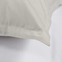 Наволочки з вушками сатин premium 300ТС Lotus Home - Florida сірий 50*70+2,5 (2 од), , 3