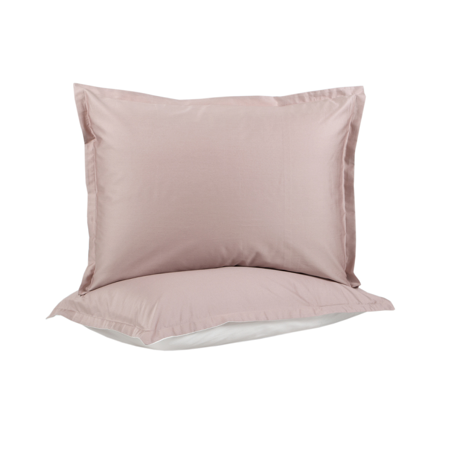 Наволочки з вушками сатин premium 300ТС Lotus Home - Florida пудровий 50*70+2,5 (2 од)