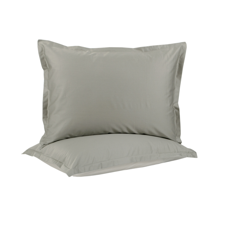 Наволочки з вушками сатин premium 300ТС Lotus Home - Florida оливковий 50*70+2,5 (2 од)