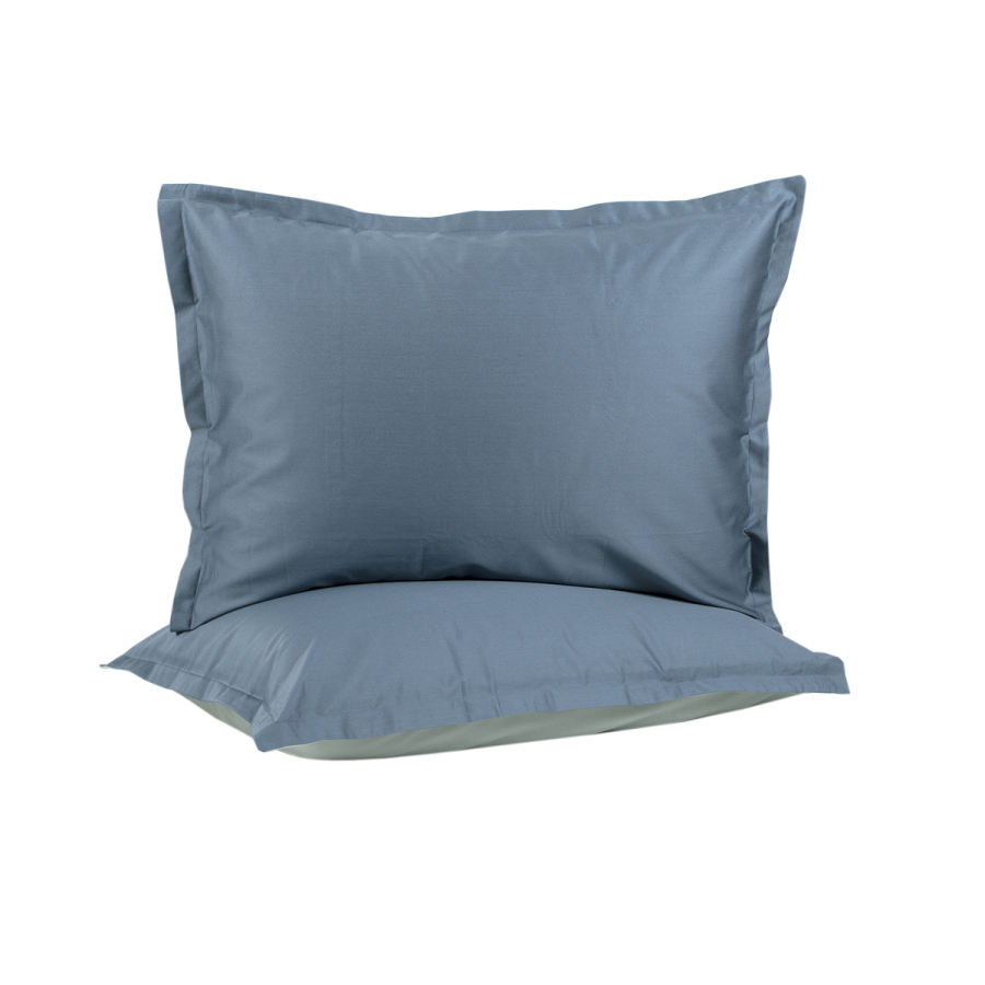 Наволочки з вушками сатин premium 300ТС Lotus Home - Florida денім 50*70+2,5 (2 од)