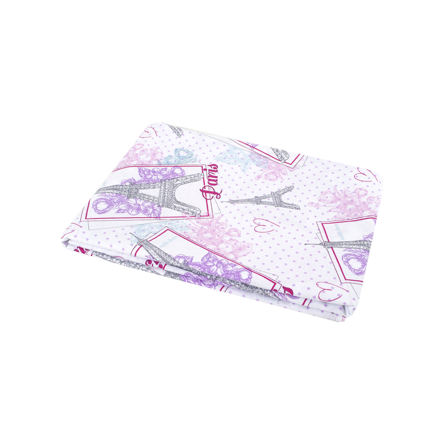 Простынь Iris Home premium - Eifel лиловый 180*215