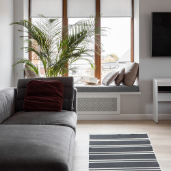 Ковер Lotus Home - Infinity Stripe антрацит двусторонний 80*150, , 3