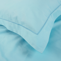 Постельное белье сатин Lotus Home - Dakota Modern бирюзовый евро, , 4