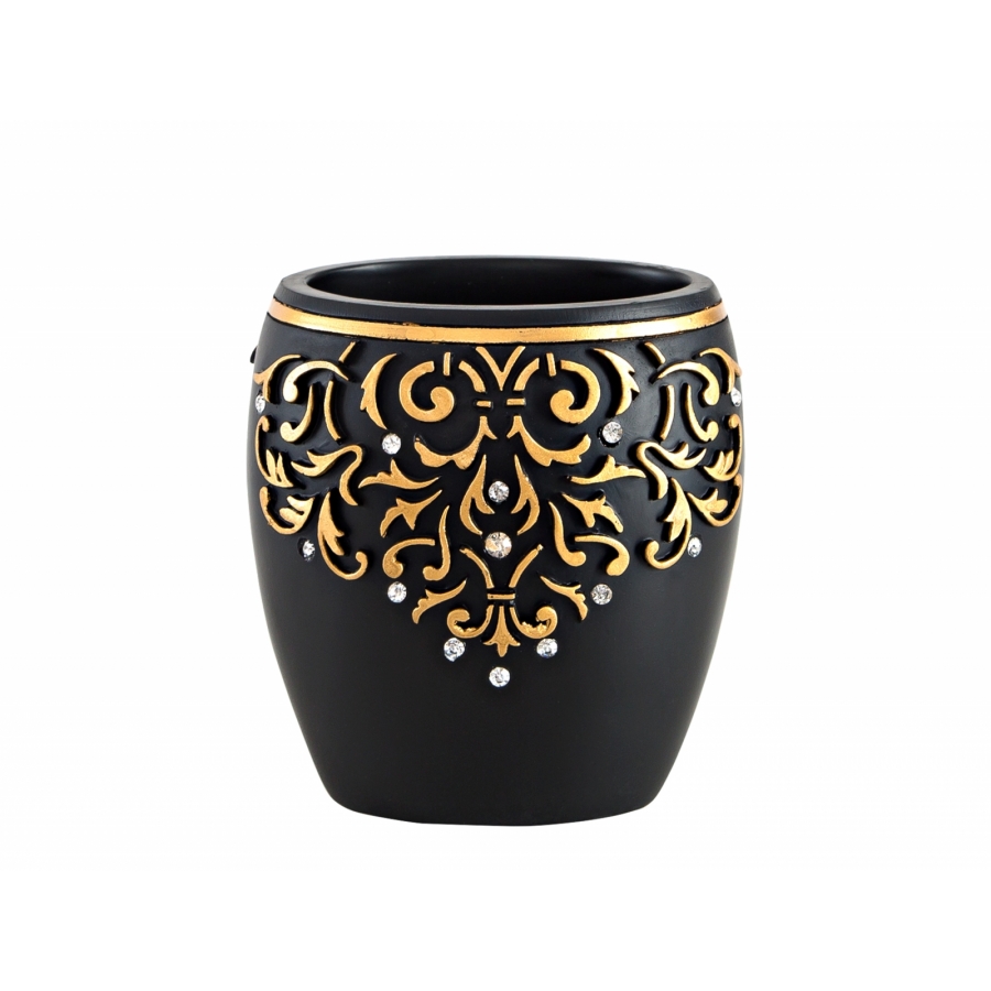 Стакан для зубных щеток Irya - Flossy siyah черный