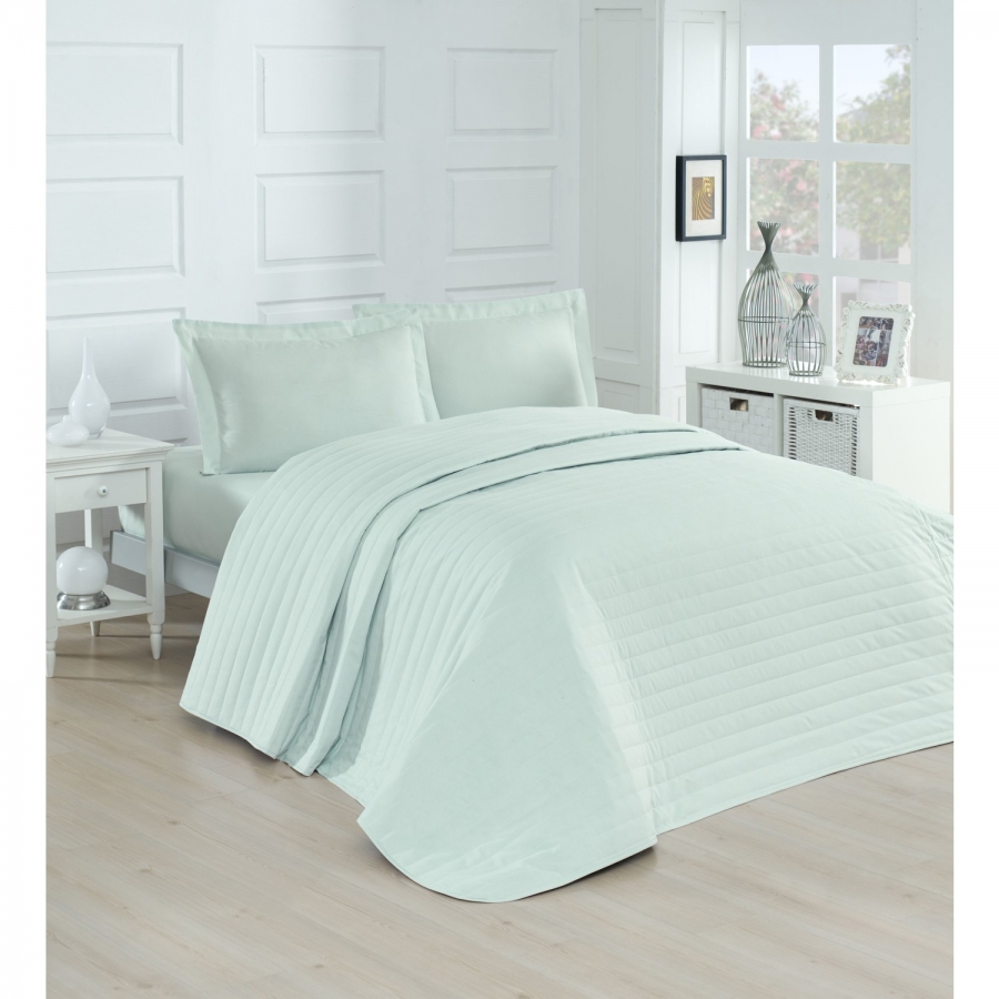 Покрывало стеганное Eponj Home - Monart mint ментоловый 220*240