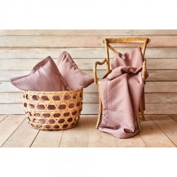 Покрывало с наволочкой Karaca Home - Charm bold a.murdum светло-фиолетовый 160*240 полуторный, , 2