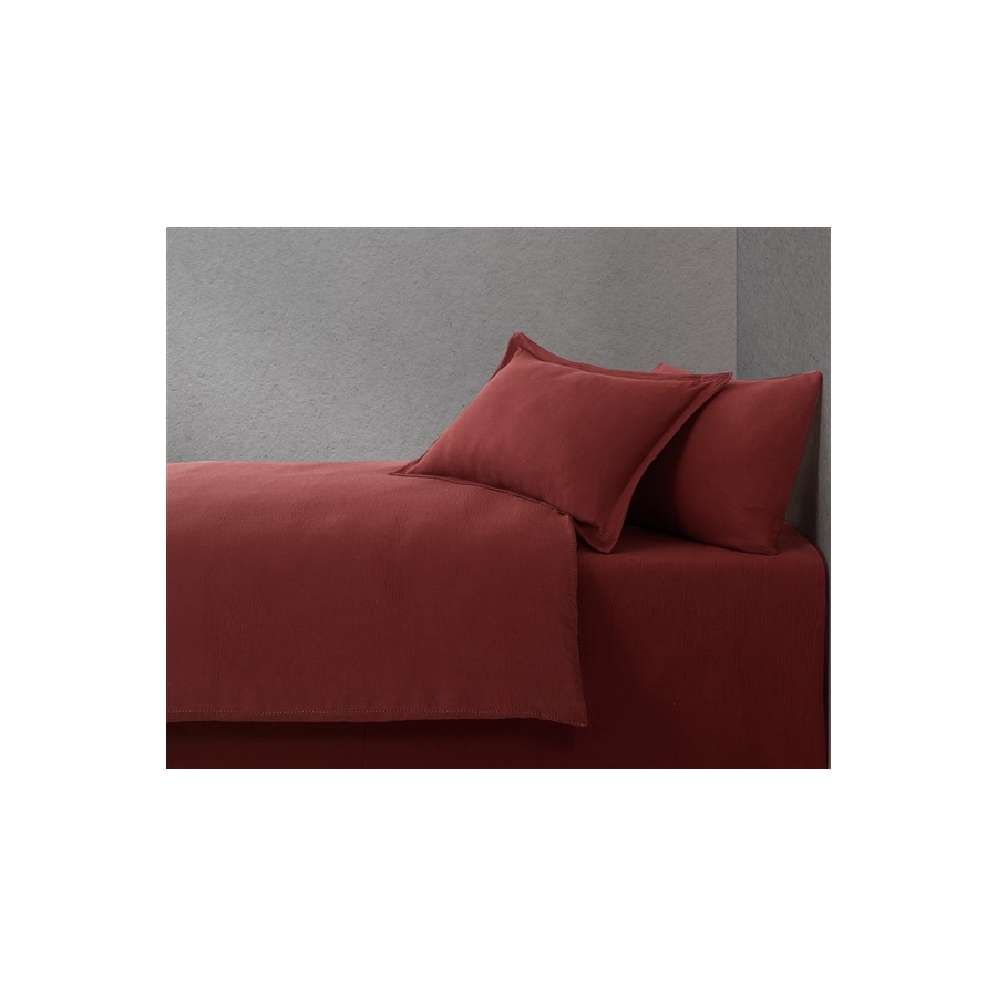 Постельное белье Buldans - Agora burnt bordo бордовый евро