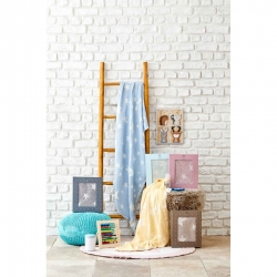 Детское покрывало пике Karaca Home - Baby star mavi синий 80*120, , 3