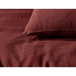 Постельное белье Buldans - Agora burnt bordo бордовый евро, , 4