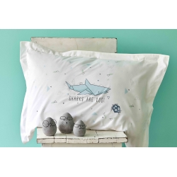 Постельное белье Karaca Home - Shark yesil 2020-2 зеленый ранфорс подростковое, , 4