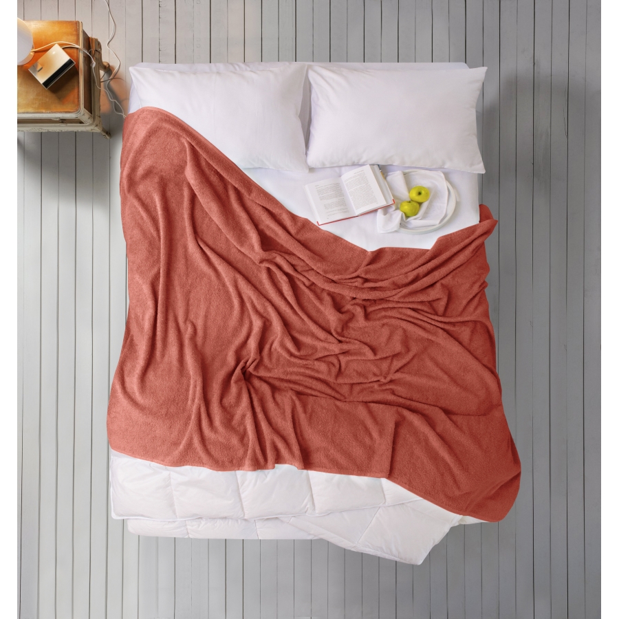 Простынь Iris Home махровая - Paprika 190*220