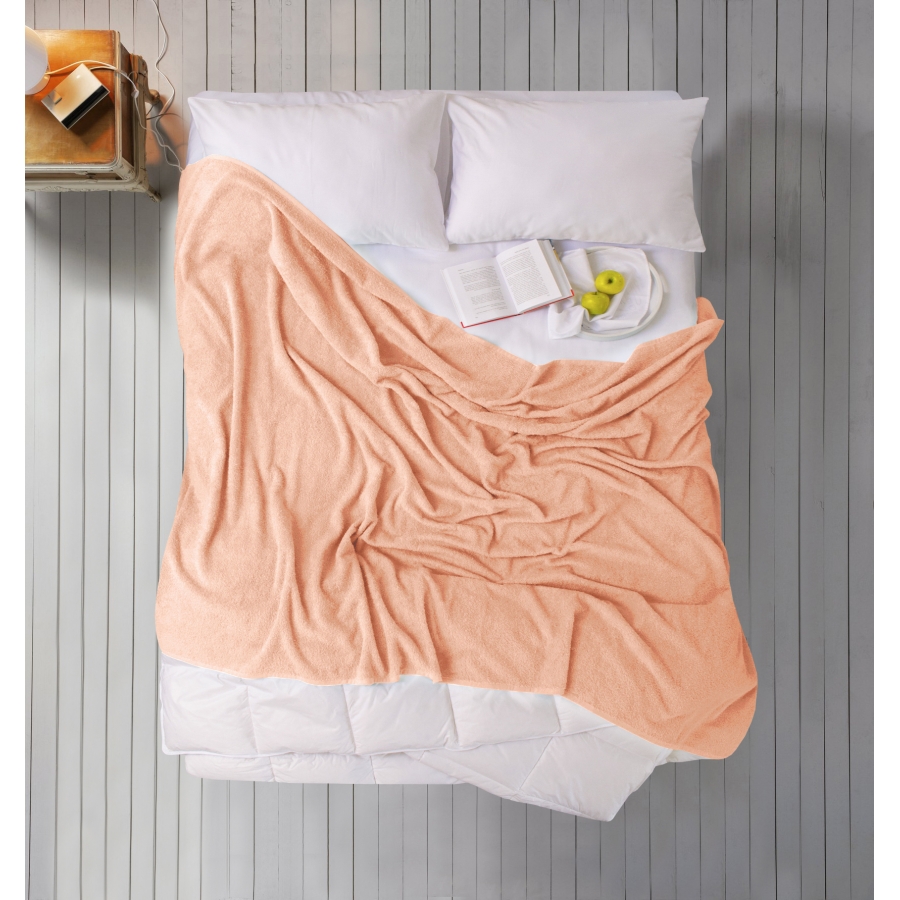 Простынь Iris Home махровая - Peach 190*220