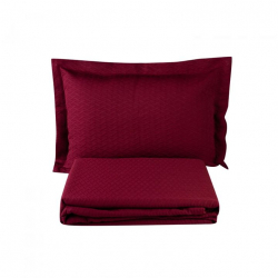 Покрывало с наволочкой Karaca Home - Charm bold bordo бордовый 160*240 полуторный, , 4