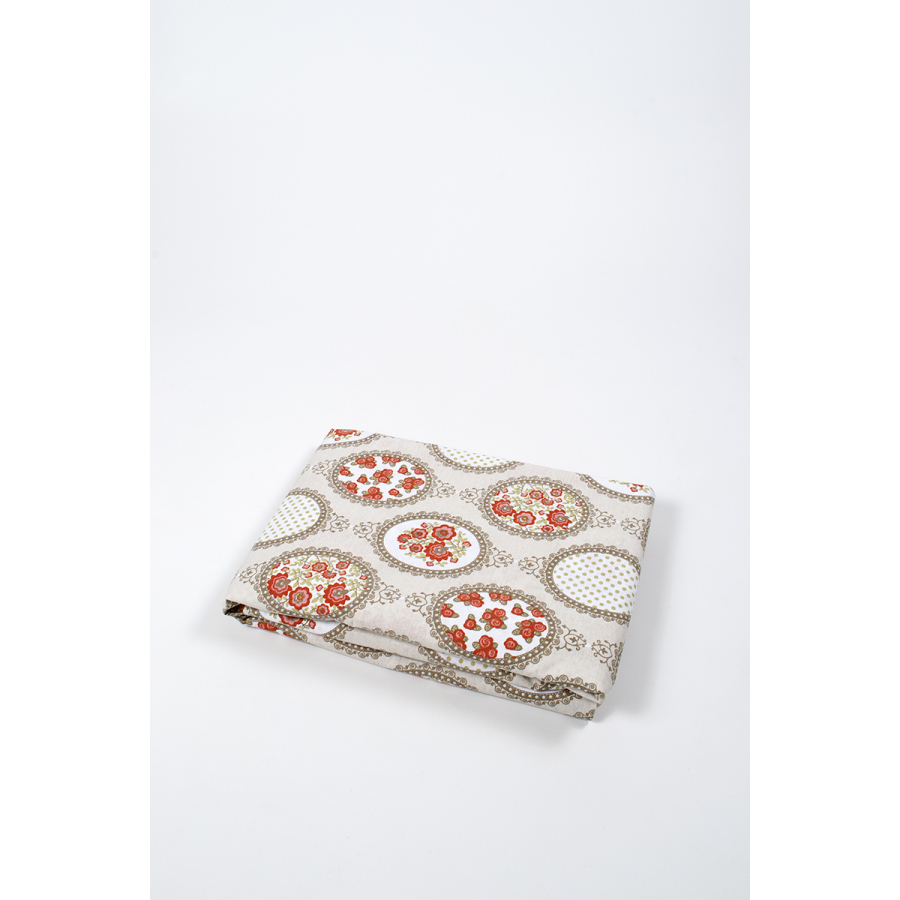 Простынь Iris Home premium ранфорс - Daisy бежевый 150*210