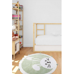 Коврик в детскую комнату Irya - Bunny mint ментоловый 110*110, , 3