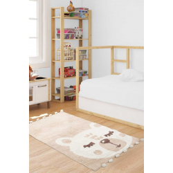 Коврик в детскую комнату Irya - Teddy krem кремовый 80*150, , 3