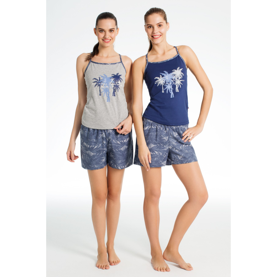 Домашняя одежда U.S. Polo Assn - Майка и шорты 15637 серые, S