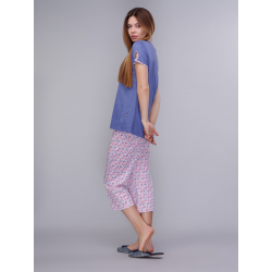 Домашняя одежда U.S. Polo Assn - Футболка и бриджи 15601 синие, L, , 4