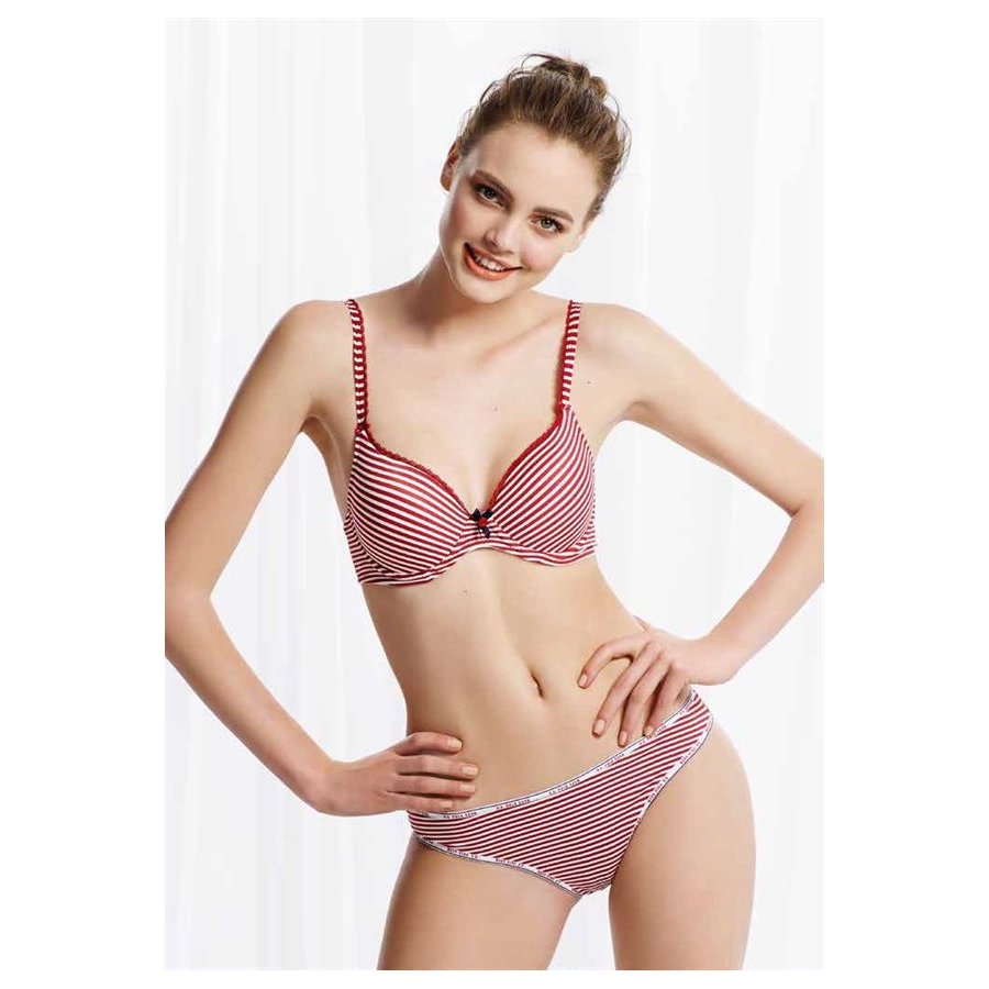 Нижнее белье U.S. Polo Assn - Бюстгалтер + минибикини 60001 бордовый 85С-42р.