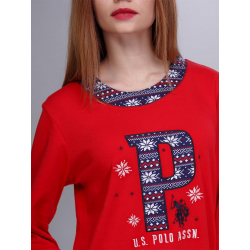 Домашняя одежда U.S. Polo Assn - Пижама женская (длин.рукав) 15521 красная, L, , 5