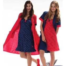 Домашняя одежда U.S. Polo Assn - Халат + сарафан 15129 синий, S, , 5