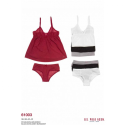 Домашняя одежда U.S. Polo Assn - Майка и бикини 61003 серый, 36 р., , 5