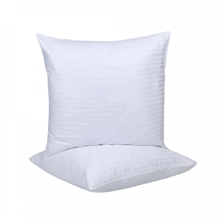 Наволочка Lotus Отель - Сатин страйп 1*1 белый 70*70 (1шт) п/э