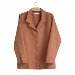 Домашняя рубашка Barine - Lino PJ spicy orange оранжевый S, , 2