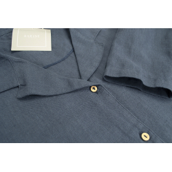 Домашняя рубашка Barine - Lino PJ indigo индиго S, , 3