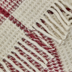 Плед вафельный Karaca Home - Carmen bordo бордовый 180*220 евро, , 3