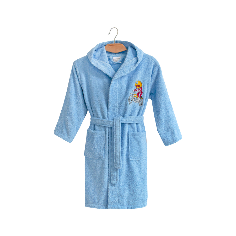 Халат детский Lotus - Train moto 3-4 года голубой