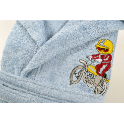Халат детский Lotus - Train moto 3-4 года голубой, , 3