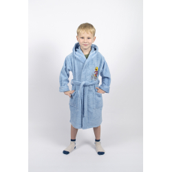 Халат детский Lotus - Train moto 3-4 года голубой, , 5