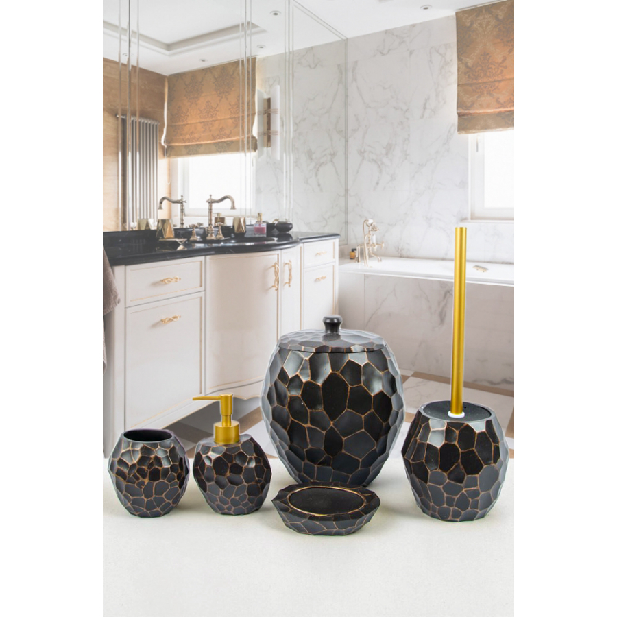 Комплект в ванную Irya - Jayla kahverengi кофе (5 предметов)