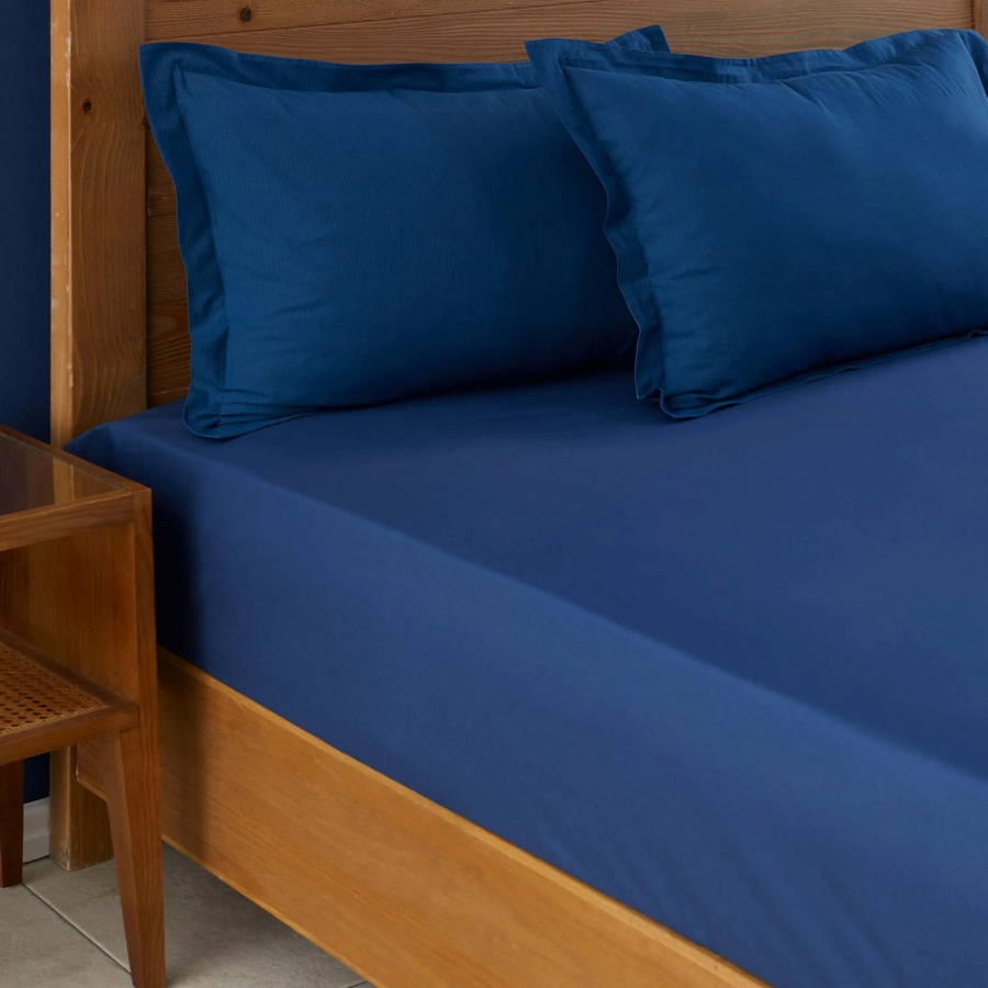 Простынь Nautica Home - Lacivert синий 180*240