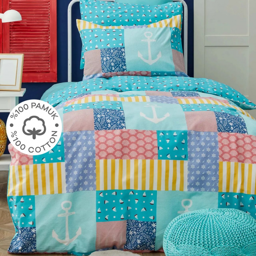 Постельное белье Nautica Home - Patch ранфорс подростковый