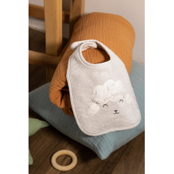 Детский нагрудник Irya - Wooly a.gri светло-серый, , 2