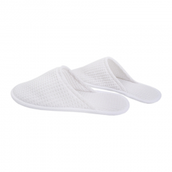 Тапочки вафельные Lotus Home - White белые, , 5